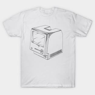 TV Vintage Patent Hand Drawing T-Shirt